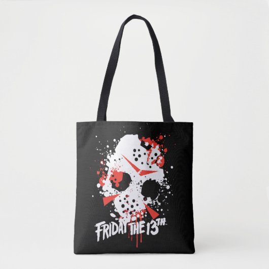 Friday the 13th | Paint Splatter Hockey Mask トートバッグ (正面)