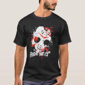 Friday the 13th | Paint Splatter Hockey Mask Tシャツ (正面)