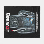 Friday the 13th | Silhouette Camp Theatrical Art フリースブランケット (正面(横))