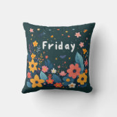 Friday, time to bloom クッション (裏面)