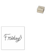 Friday Weekday Journal Design ラバースタンプ (押印)