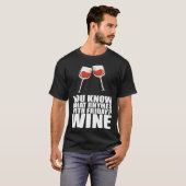 Friday+Wineに韻を踏むものはなでしょう Tシャツ (正面フル)