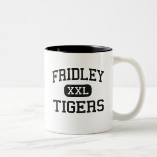 Fridley -トラ-高等学校- Fridleyミネソタ ツートーンマグカップ