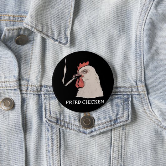 fried chicken Button 缶バッジ (インサイチュ)