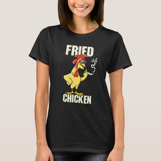 Fried Chicken Drumstick Nuggets Wings Breadcrumbs Tシャツ (正面)