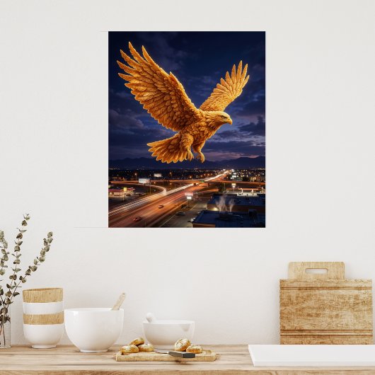 Fried Chicken Eagle ポスター (キッチン)