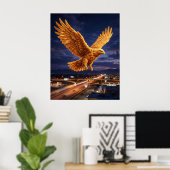 Fried Chicken Eagle ポスター (ホームオフィス)