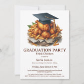 Fried Chicken Graduation Party Celebration 招待状 (正面)