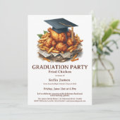Fried Chicken Graduation Party Celebration 招待状 (スタンド正面)