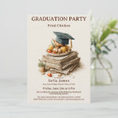 Fried Chicken Graduation Party Celebration 招待状 (スタンド正面)