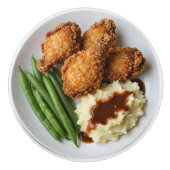 Fried Chicken, Mashed Potatoes and Green Beans セラミックノブ (正面)