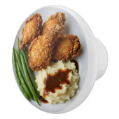 Fried Chicken, Mashed Potatoes and Green Beans セラミックノブ (右)