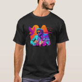 Fried Chicken Synthwave 80s Retrowave Aesthetic Tシャツ (正面)