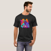 Fried Chicken Synthwave 80s Retrowave Aesthetic Tシャツ (正面フル)