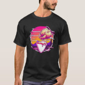 Fried Chicken Synthwave 80s Retrowave Aesthetic Tシャツ (正面)