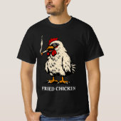 Fried Chicken, Weed Humor Tシャツ (正面)