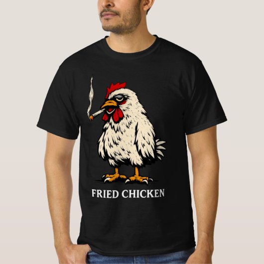 Fried Chicken, Weed Humor Tシャツ (正面)