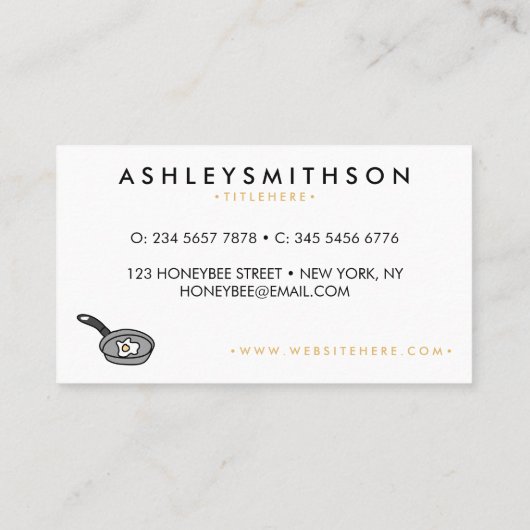 Fried egg pan 名刺 (裏面)