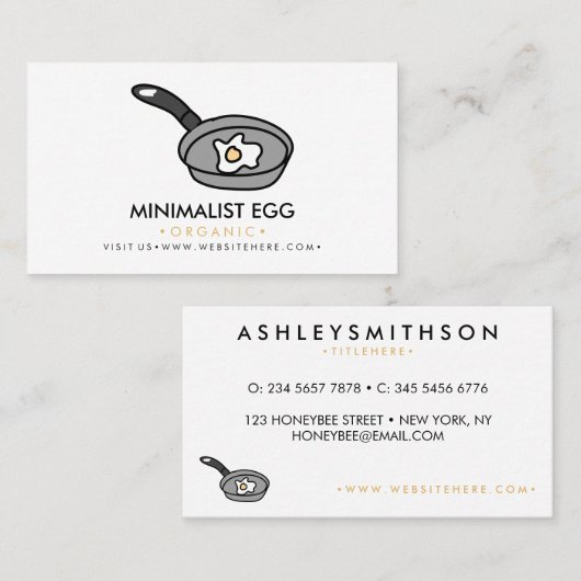 Fried egg pan 名刺 (正面/裏面)