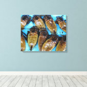 Fried Giant Water Bug (Maeng Daa) ...アジア料理 キャンバスプリント (インサイチュ (ウッドフロア))