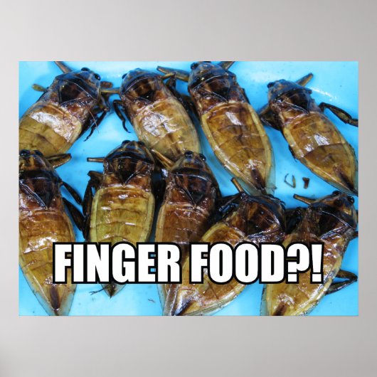 Fried Giant Water Bug (Maeng Daa) ...アジア料理 ポスター (正面)