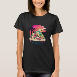 Fried Rice in a Dreamy 80s Retrowave Aesthetic Tシャツ
