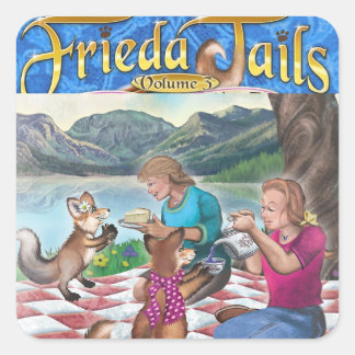 Friedaの尾容積3のお茶会のステッカー スクエアシール