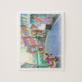 Friedaの尾- Friedaは町のパズルに行きます ジグソーパズル