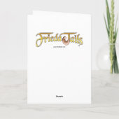 Friedaはクリスマスカード-クリスマスツリー--の後につきます シーズンカード (裏面)