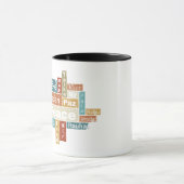 Frieden für alle Menschen auf dieser Welt マグカップ (中央)