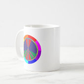 Friedenssymbol peace symbol コーヒーマグカップ (正面左)