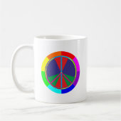 Friedenssymbol peace symbol コーヒーマグカップ (左)