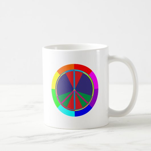 Friedenssymbol peace symbol コーヒーマグカップ (右)