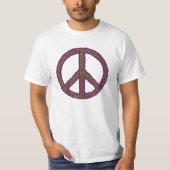 Friedenszeichen lila tシャツ (正面)