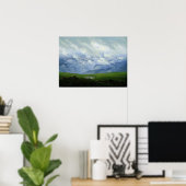 Friedrich – 漂流雲 ポスター (ホームオフィス)