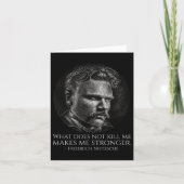 Friedrich Nietzsche - Philosophy Quote - German Ph カード (正面)