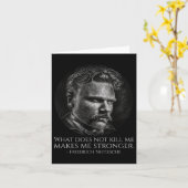 Friedrich Nietzsche - Philosophy Quote - German Ph カード (黄色い花)