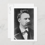 Friedrich Wilhelm Nietzsche (1844-1900) 1873 (b/w ポストカード (正面/裏面)