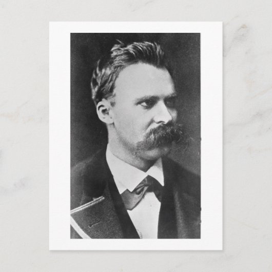 Friedrich Wilhelm Nietzsche (1844-1900) 1873 (b/w ポストカード (正面)