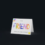 FRIENDジオメトはっきりしたリ誕生日グリーティングカード カード<br><div class="desc">ハッピーバースデー!愛する者と一緒に笑いながら過ごしてほしい！私は様々なイメージや背景、様々な幾何学的な形状やアイテムからFRIENDの文字を作成した。それは一つ一つ一つ与えの文字に対してお洒落とおもしろいを行わ感じせ、おそらくボヘミアンは、個々の文字に対してさえ行われた。彼らは彼らはっきりしたの魅力の中で、自由な、または単なるおもしろいである。愛を広げろ！</div>