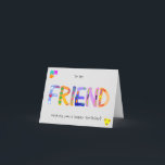 FRIENDジオメトはっきりしたリ誕生日グリーティングカード カード<br><div class="desc">ハッピーバースデー!愛する者と一緒に笑いながら過ごしてほしい！私は様々なイメージや背景、様々な幾何学的な形状やアイテムからFRIENDの文字を作成した。それは一つ一つ一つ与えの文字に対してお洒落とおもしろいを行わ感じせ、おそらくボヘミアンは、個々の文字に対してさえ行われた。彼らは彼らはっきりしたの魅力の中で、自由な、または単なるおもしろいである。愛を広げろ！</div>