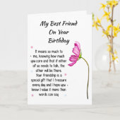 *FRIEND*カード用の最高の特別誕生日 カード (黄色い花)