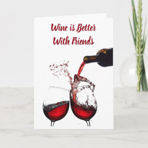**FRIEND** & 最高の ** WINE**フ最高のレンドの誕生日 カード