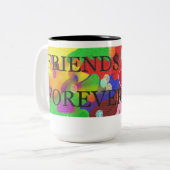 FRIEND 2トーンマグカップ、15オンス ツートーンマグカップ (正面左)