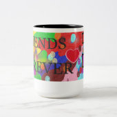 FRIEND 2トーンマグカップ、15オンス ツートーンマグカップ (中央)