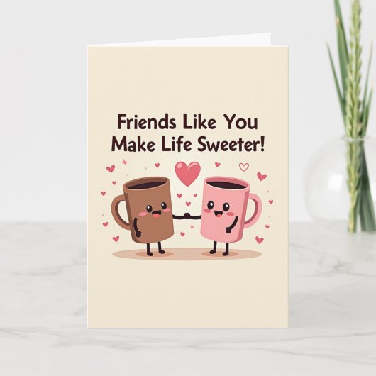 Friend Appreciation Mugs Card カード (正面)