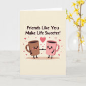 Friend Appreciation Mugs Card カード (黄色い花)