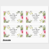 Friend Bestie Thank you Script Annovation bff 長方形シール (シート)