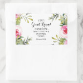 Friend Bestie Thank you Script Annovation bff 長方形シール (バッグ)