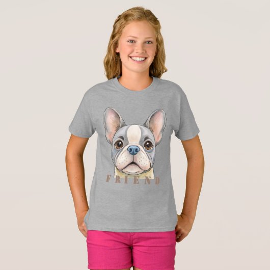 Friend Bulldog Tシャツ (正面フル)